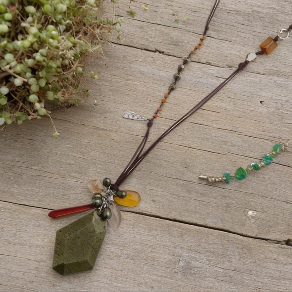 Silpada Lively Bunch Necklace N2422 
38” inches long